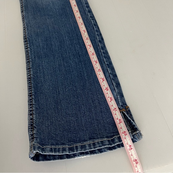 Cinch Ladies Kylie Slim Denim Jeans Mid Rise Embroidered Size 27/3 L (AU 9 Long) - Picture 13 of 14